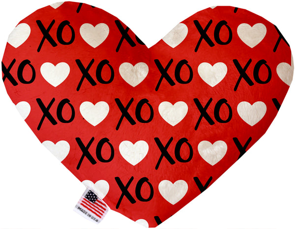 Red XOXO  Heart Dog Toy