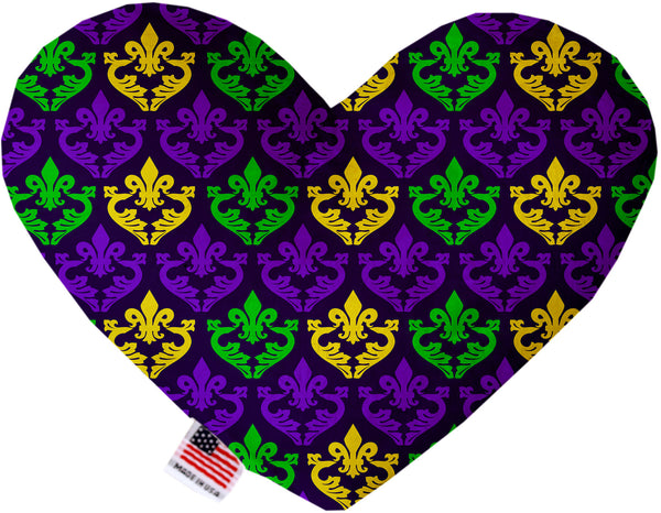 Classic Fleur de Lis  Heart Dog Toy