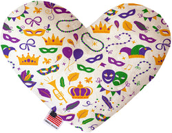 Mardi Gras Masks  Heart Dog Toy