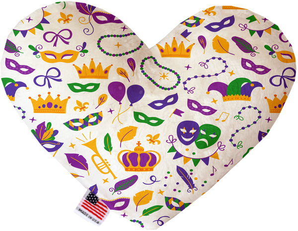 Mardi Gras Masks  Heart Dog Toy