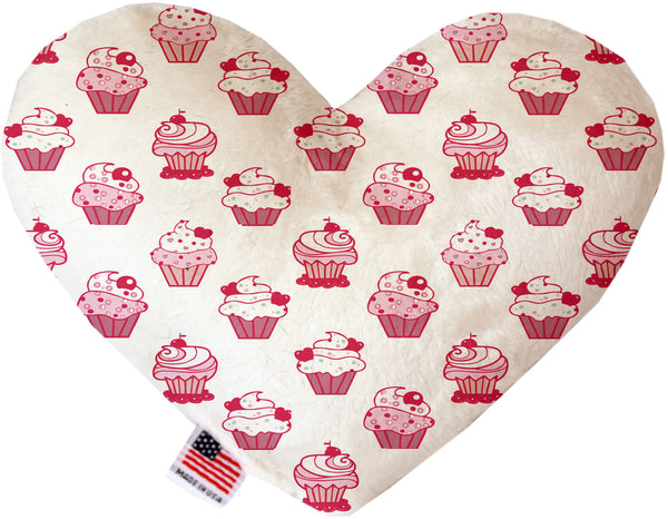 Pink Whimsy Cupcakes  Heart Dog Toy