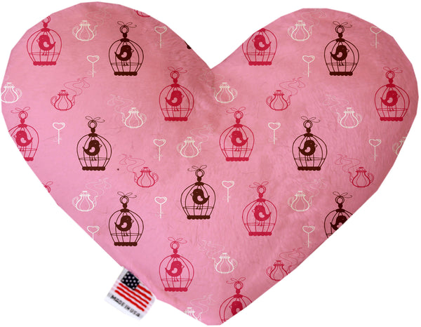Pink Whimsy Bird Cages  Heart Dog Toy