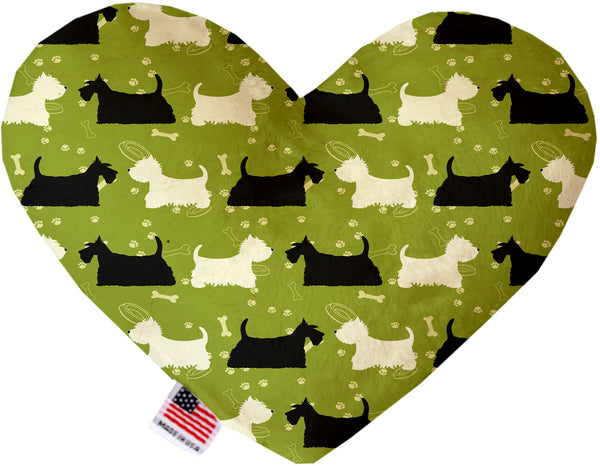 Scottie and Westie  Heart Dog Toy