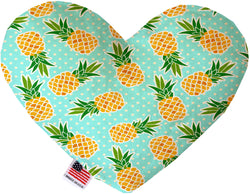 Pineapples and Polka Dots  Heart Dog Toy
