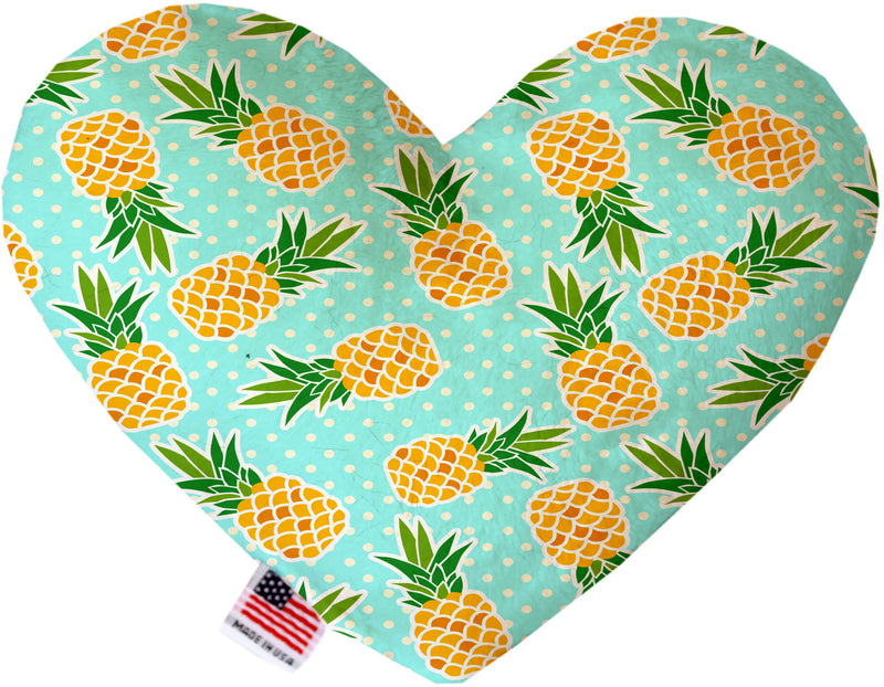 Pineapples and Polka Dots  Heart Dog Toy