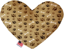 Mocha Paws and Bones  Heart Dog Toy