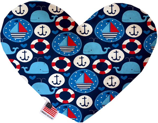 Anchors Away  Heart Dog Toy