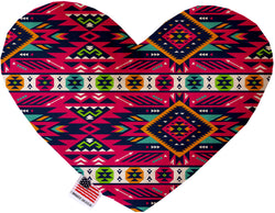 Pink Southwest  Heart Dog Toy