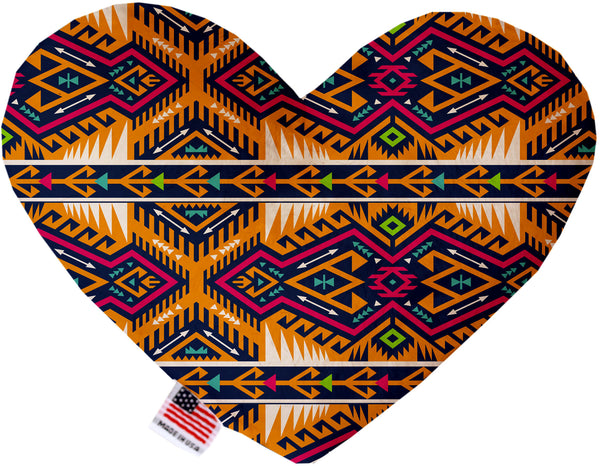 Tan Southwest  Heart Dog Toy
