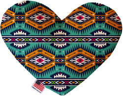 Turquoise Southwest  Heart Dog Toy