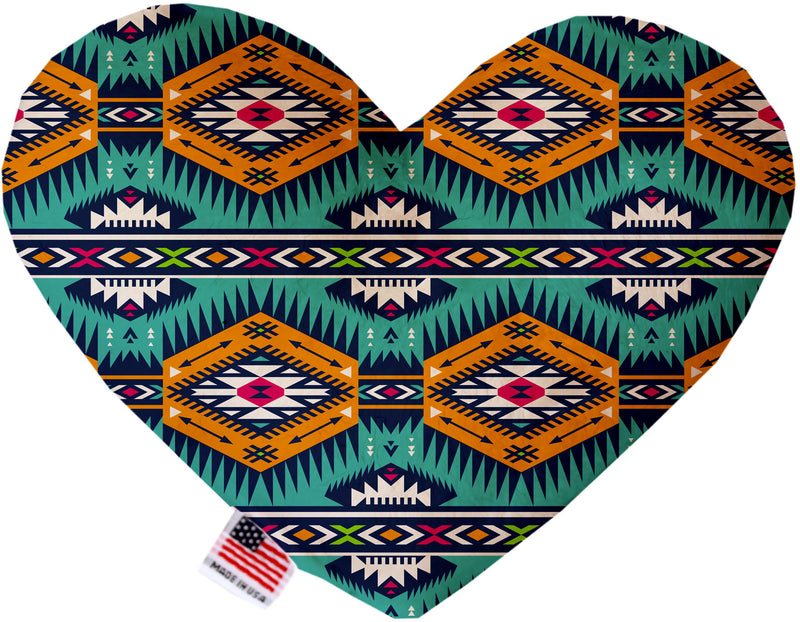 Turquoise Southwest  Heart Dog Toy