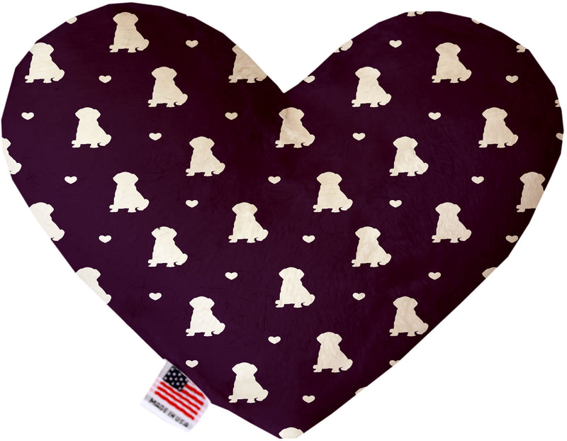 Purple Puppy Love  Heart Dog Toy