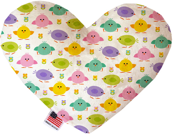 Easter Chickadees  Heart Dog Toy
