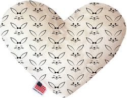 Bunny Face  Heart Dog Toy