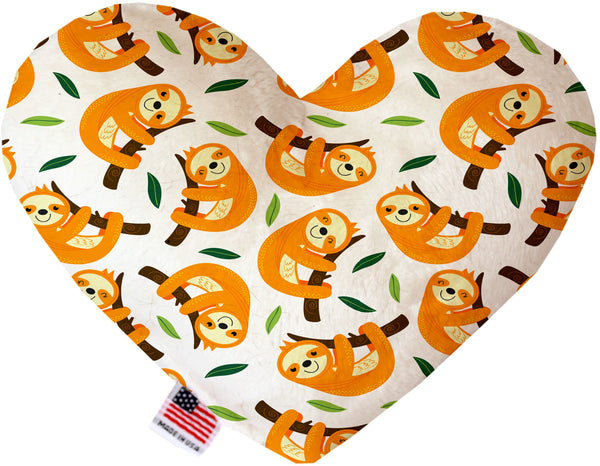 Sleepy Sloths  Heart Dog Toy