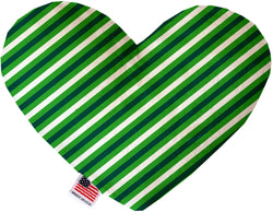 St Patrick's Stripes  Heart Dog Toy