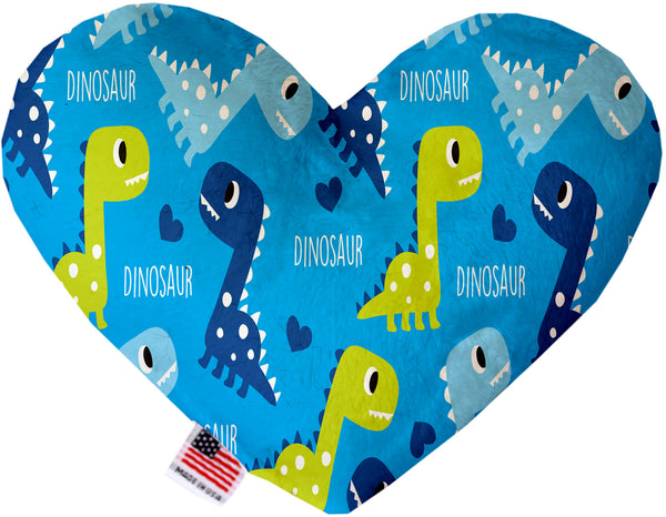 Blue Dinosaurs  Heart Dog Toy