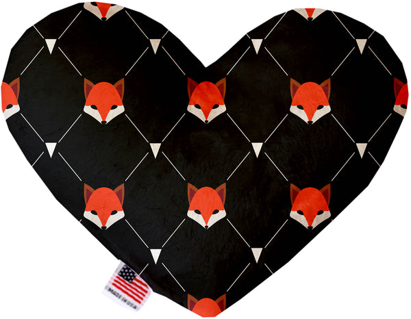 Fox Plaid  Heart Dog Toy