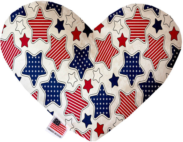 Patriotic Stars  Heart Dog Toy