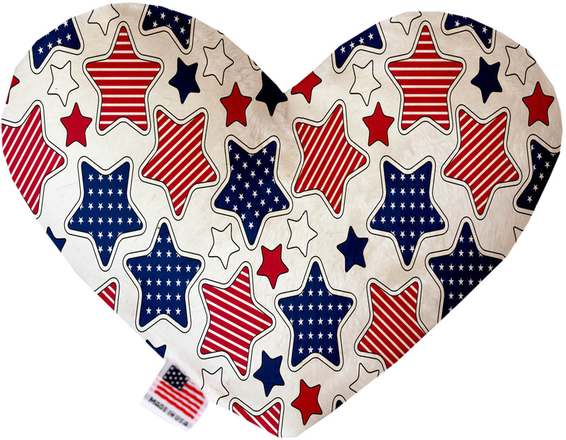 Patriotic Stars  Heart Dog Toy
