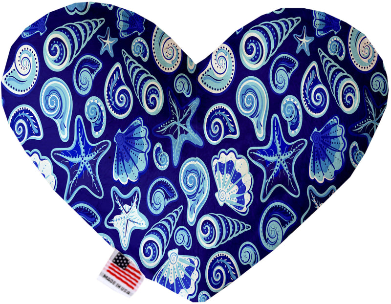 Blue Seashells  Heart Dog Toy