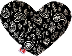 Black Western  Heart Dog Toy