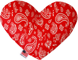 Red Western  Heart Dog Toy