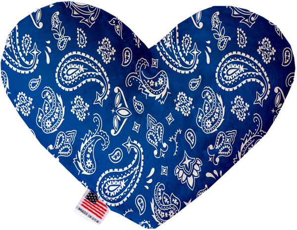 Blue Western  Heart Dog Toy