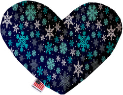 Snowflake Blues  Heart Dog Toy