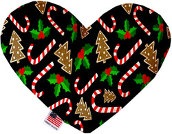 Candy Cane Chaos  Heart Dog Toy