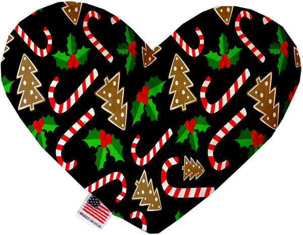 Candy Cane Chaos  Heart Dog Toy
