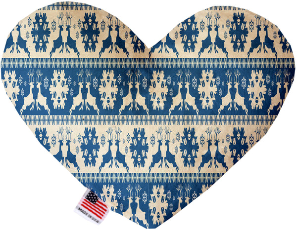 Blue Reindeer  Heart Dog Toy