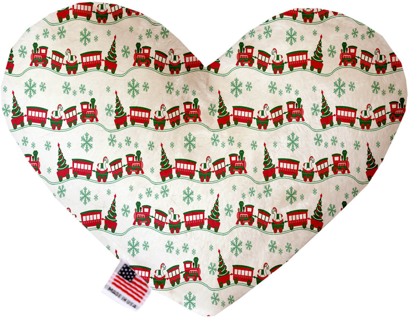Christmas Trains  Heart Dog Toy