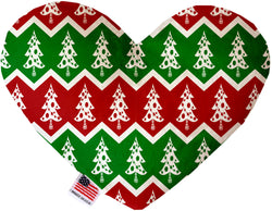 Chevron Christmas Trees  Heart Dog Toy
