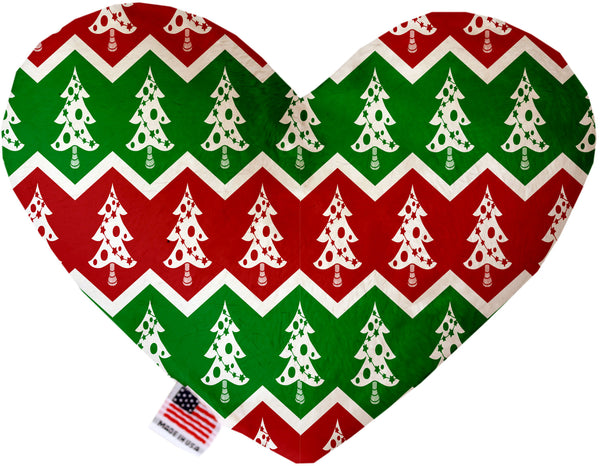 Chevron Christmas Trees  Heart Dog Toy
