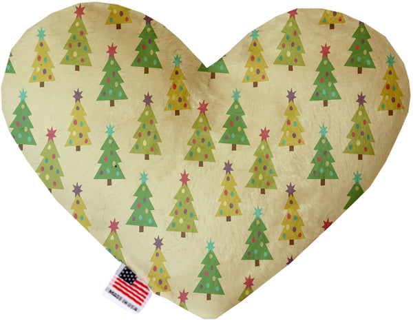 Cutesy Christmas Trees  Heart Dog Toy