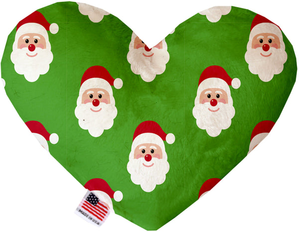 Smiling Santa  Heart Dog Toy