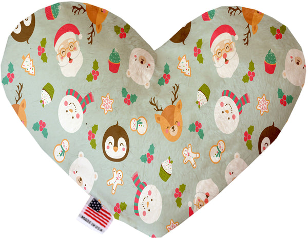 Gray Christmas Party  Heart Dog Toy
