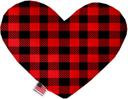Red Buffalo Check  Heart Dog Toy