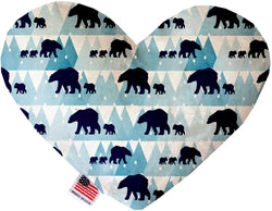 Winter Bear Tracks  Heart Dog Toy