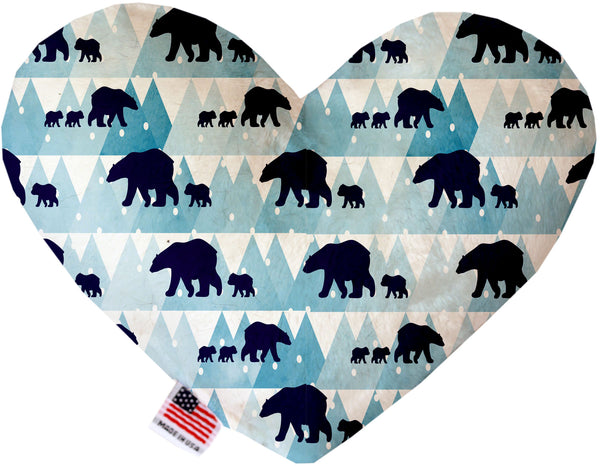 Winter Bear Tracks  Heart Dog Toy