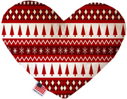 Red Classic Christmas  Heart Dog Toy