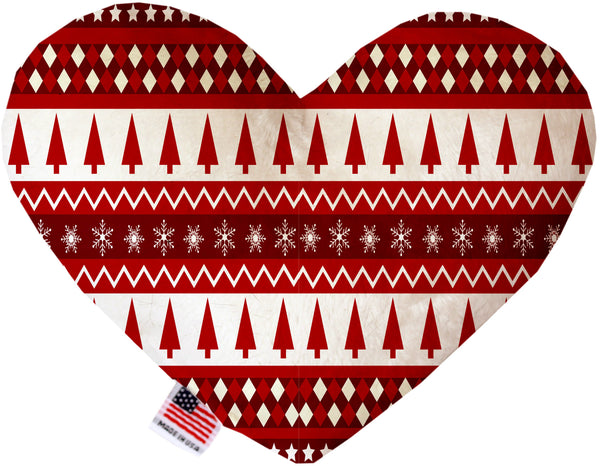 Red Classic Christmas  Heart Dog Toy