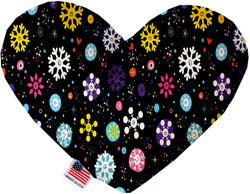 Smiley Snowflakes  Heart Dog Toy