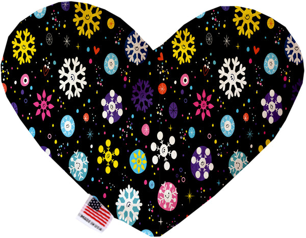 Smiley Snowflakes  Heart Dog Toy