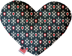 Snowflakes and Hearts  Heart Dog Toy