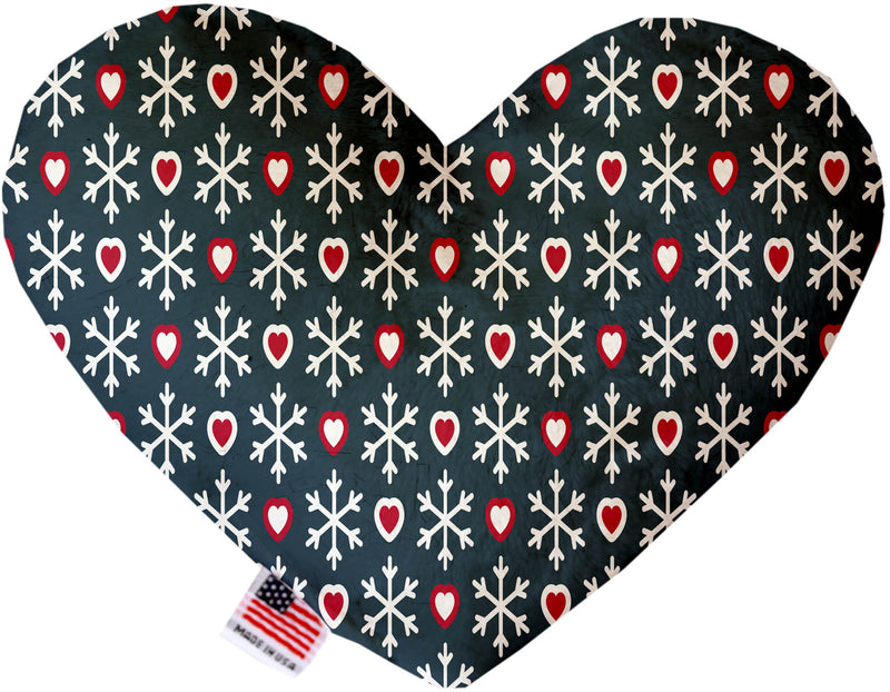 Snowflakes and Hearts  Heart Dog Toy