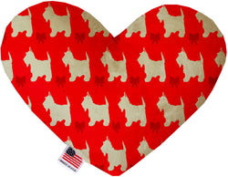 Christmas Westies  Heart Dog Toy