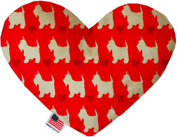 Christmas Westies  Heart Dog Toy