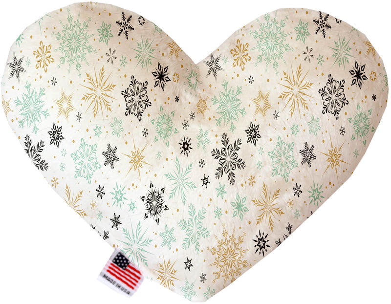 Vintage Snowflakes  Heart Dog Toy